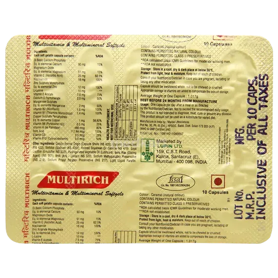 multirich capsule 10's